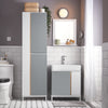 SoBuy BZR76-HG Dulap înalt de baie Dulap pentru toaletă cu rafturi de depozitare