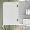 SoBuy BZR84-W Dulap Suspendat de Baie, Dulap de Perete Alb 60 x 30 x 60 cm, Dulap de Baie Sus cu Rafturi Reglabile, Spațiu de Depozitare pentru WC și Articole de Toaletă, Soluție Practică pentru Spații Mici