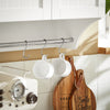SoBuy BZR84-W Dulap Suspendat de Baie, Dulap de Perete Alb 60 x 30 x 60 cm, Dulap de Baie Sus cu Rafturi Reglabile, Spațiu de Depozitare pentru WC și Articole de Toaletă, Soluție Practică pentru Spații Mici