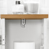 SoBuy BZR85-W Dulap de Baie Îngust – Mobilier WC cu Depozitare ce Economisește Spațiu – Suport de Hârtie Igienică din Lemn, pentru Spații Mici, Rezistent la Umiditate, Alb-Natural, 20x75x18 cm
