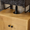 SoBuy BZR98-SN Meuble sous-Lavabo, Meuble sous-Vasque à 2 étages réglable et 2 Portes de Salle de Bain