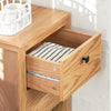 SoBuy BZR99-N Meuble Bas de Salle de Bain, Commode Placard Armoire Toilettes WC avec 2 Tiroirs et 1 Compartiment Ouvert