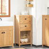 SoBuy Dulap de baie cu o baie cu garderobă pentru baie în natură 40x35x90cm BZR99-N