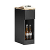 SoBuy Noptieră cu sertar pentru pat de primăvară 20x60x35 cm, negru FBT111-SCH
