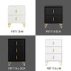 SoBuy FBT115-L-W Noptieră - Noptieră cu 3 sertare, Masă laterală pentru dormitor - Dulap modern de depozitare, alb L40 x P40 x H63 cm