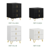 SoBuy FBT115-SCHx2 Lot de 2 Table de Chevet - Table de Nuit avec 2 tiroirs, Table d'appoint pour Chambre à Coucher - Meuble de Rangement Moderne, Noir L40 x P40 x H47 cm