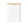 SoBuy FBT126-WN Table de Chevet avec 2 Tiroirs, Table de Nuit, Bout de Canapé, Meuble d'Appoint, Table Téléphone, de Café pour Salon, Chambre, Bureau, Blanc, L40xP30xH60cm