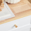 SoBuy FBT126-WN Table de Chevet avec 2 Tiroirs, Table de Nuit, Bout de Canapé, Meuble d'Appoint, Table Téléphone, de Café pour Salon, Chambre, Bureau, Blanc, L40xP30xH60cm