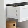 SoBuy FBT126-WN Table de Chevet avec 2 Tiroirs, Table de Nuit, Bout de Canapé, Meuble d'Appoint, Table Téléphone, de Café pour Salon, Chambre, Bureau, Blanc, L40xP30xH60cm
