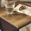 SoBuy FBT140-PF Table d’Appoint Bout de Canapé en Forme C Table Basse à thé Meuble de Salon Vintage, Structure en métal