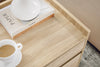 SoBuy FBT153-N Noptieră Masă Laterală Canapea Masă Noptieră Masă de Cafea cu 2 Sertare
