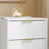 SoBuy FBT160-W Noptieră cu 2 Sertare