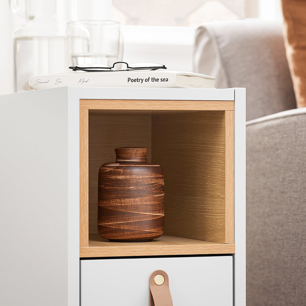 SoBuy FBT161-WN Bout de Canapé, Table d'Appoint