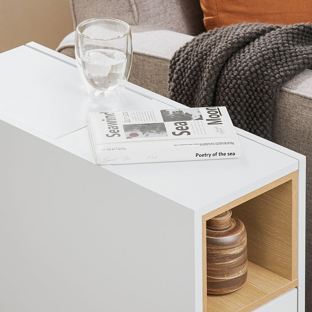 SoBuy FBT161-WN Bout de Canapé, Table d'Appoint