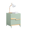SoBuy FBT164-GR Noptieră cu 2 Sertare Masă Laterală pentru Dormitor și Sufragerie Verde 40x44x49cm