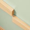 SoBuy FBT164-GR Noptieră cu 2 Sertare Masă Laterală pentru Dormitor și Sufragerie Verde 40x44x49cm