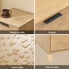 SoBuy FBT166-N Noptieră cu 2 sertare, Măsuță laterală pentru dormitor sau living, Natură l 40 x l 42 x î 47 cm
