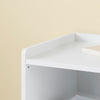 SoBuy Noptieră FBT169-W, noptieră cu sertar și raft, masă modernă pentru dormitor și living, alb L40 X P40 X A51 cm
