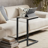 SoBuy FBT44-HG Măsuță laterală modernă - Măsuță de cafea pentru living, capăt de canapea 40x30x60 cm Negru & Gri