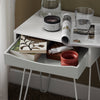SoBuy FBT82-W Table de Chevet Table de Nuit avec 1 Tiroir, 4 Pieds
