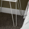 SoBuy FBT82-W Table de Chevet Table de Nuit avec 1 Tiroir, 4 Pieds