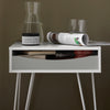 SoBuy FBT82-W Table de Chevet Table de Nuit avec 1 Tiroir, 4 Pieds