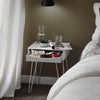 SoBuy FBT82-W Table de Chevet Table de Nuit avec 1 Tiroir, 4 Pieds