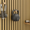 SoBuy FHK40-N Étagère Murale en Bois Naturel avec 2 Tablettes et 3 Crochets – Panneau Mural Modulaire pour Entrée, Salon et Chambre, Rangement Sportif – 120×19×120 cm, Charge 27 kg