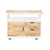 SoBuy Bucătărie bucătărie bucătărie bucătărie bucătărie cu rută de bucătărie 119x55x90cm fkw107-iii-c