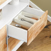 SoBuy Bucătărie bucătărie bucătărie bucătărie bucătărie cu rută de bucătărie 119x55x90cm fkw107-iii-c