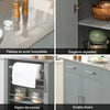 SoBuy FKW108-HG Desserte Roulante Chariot de Cuisine à roulettes avec Etagère Latérale, Portes et Tiroirs en Acier INOX