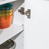 SoBuy FKW108-W Cărucior de Bucătărie Multifuncțional cu Blat din Oțel Inoxidabil - Sertare și Dulap, Raft Lateral, Ideal pentru Depozitare în Bucătărie și Mobilier pe Roți, Alb, 107 x 46 x 94 cm