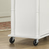 SoBuy Bucătărie cărucioare Insula Bucătăriei Bucătărie credință cu roți mobile bucătărie albă 117x40x91cm FKW116-Down