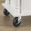 SoBuy Bucătărie cărucioare Insula Bucătăriei Bucătărie credință cu roți mobile bucătărie albă 117x40x91cm FKW116-Down