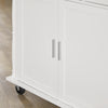 SoBuy Bucătărie cărucioare Insula Bucătăriei Bucătărie credință cu roți mobile bucătărie albă 117x40x91cm FKW116-Down