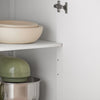 SoBuy Capacul bucătăriei de bucătărie cu roți cu sertar și 2 uși 74.5x45.5x91cm FKW119-Down