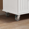 SoBuy Capacul bucătăriei de bucătărie cu roți cu sertar și 2 uși 74.5x45.5x91cm FKW119-Down