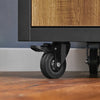 SoBuy FKW122-SCH Desserte de Cuisine à roulettes Chariot de Cuisine, 1 Porte-Bouteilles, 2 Tiroirs et 2 Portes