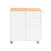 SoBuy Credenza cu roți 105x46x92 cm fkw126-ww (copie)