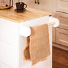 SoBuy FKW124-WN Meuble Cuisine à roulettes avec Plan de Travail Desserte Cuisine avec tiroirs, Placard, Barre latérale Meuble de Rangement Bas Cuisine Micro-Onde en Bois de Caoutchouc 90x40x90cm