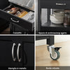 SoBuy Bucătărie Trollery Black Kitchen Cooking cu roți FKW22-SH