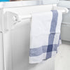 SoBuy FKW33-W Cărucior de Bucătărie XXL pe Roți cu Blat din INOX, 3 Sertare și Sistem de Sortare a Deșeurilor, Sarcină 50 kg – 133x48x95 cm, Alb