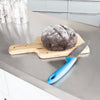 SoBuy FKW33-W Cărucior de Bucătărie XXL pe Roți cu Blat din INOX, 3 Sertare și Sistem de Sortare a Deșeurilor, Sarcină 50 kg – 133x48x95 cm, Alb