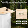 SoBuy Sideboard with rubber top 130x71x91cm FKW41-WN