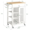 SoBuy FKW46-II-WN Desserte roulante Chariot de Service Chariot de Cuisine Meuble de Rangement avec Aspect Grillagé