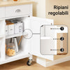 SoBuy Trollerie de bucătărie Sub bucătărie Bucătărie albă FKW62-WW