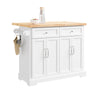 Desserte de cuisine SoBuy FKW71-III-WN avec plan de travail extensible, vue d'ensemble