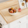 Îlot cuisine SoBuy FKW71-III-WN – plan de travail étendu à 71 cm de profondeur