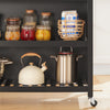 SoBuy FKW74-SCH Cărucior de bucătărie cu rotile, Mobilier de bucătărie, Dulap de depozitare mic, Mobilier cuptor cu microunde, Dulap de bucătărie inferior, Blat de bucătărie 100x60x94cm Negru
