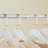 SoBuy FRG109-II-HG Tringle à Vêtements Télescopique, Portant à Vêtements Robuste, Penderie Ouverte Réglable avec Barres de Suspension pour Chambre, Dressing, Gris